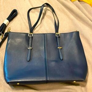 Elegant Navy Blue Laptop Bag